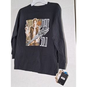 Star Wars Han Solo Millennium Falcon Long Sleeve T-Shirt Size L